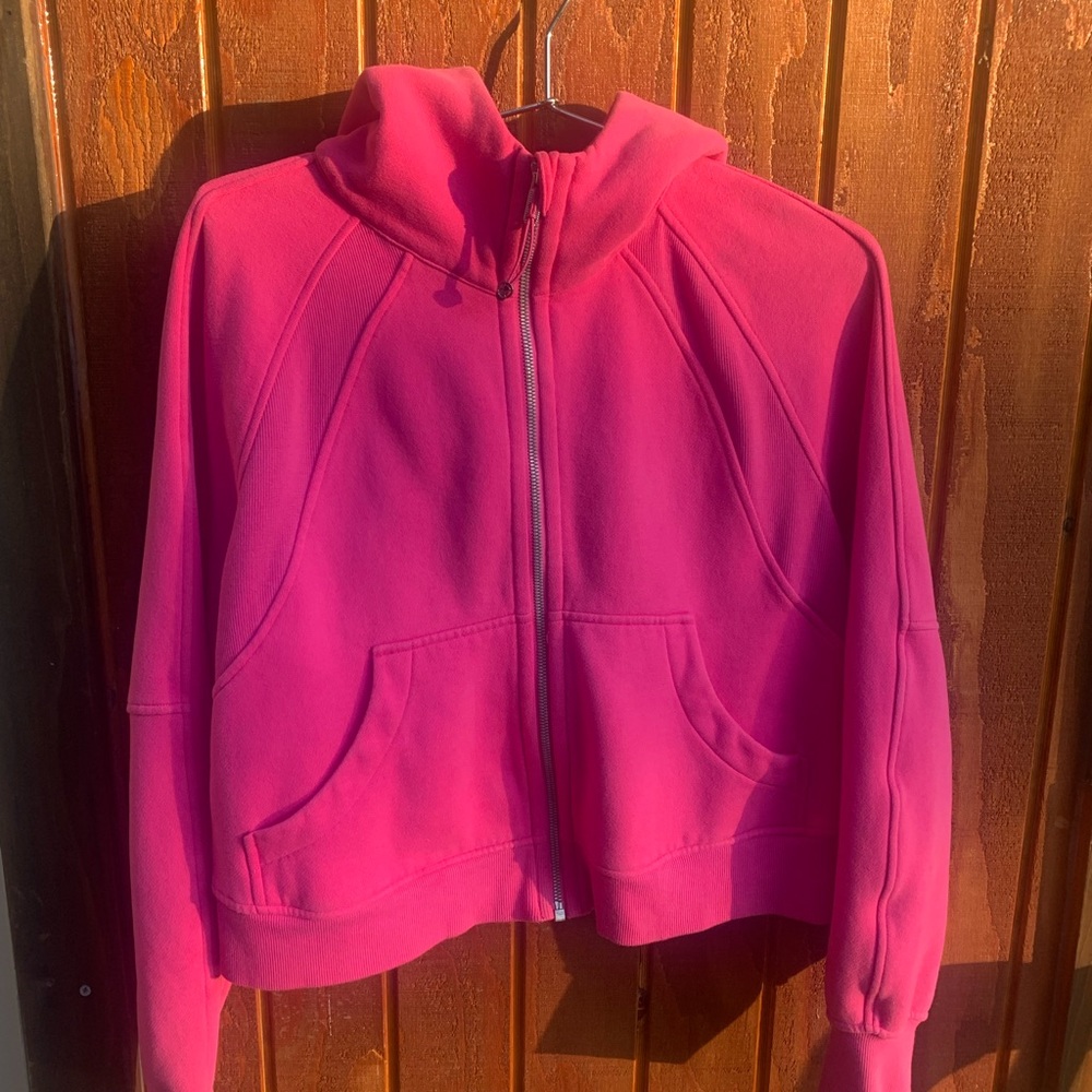 Lululemon sonic pink half zip hoodie